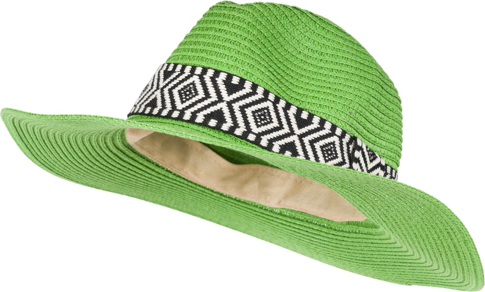 styleBREAKER Sonnenhut Panama Strohhut Hutband Azteken Muster (1-St)