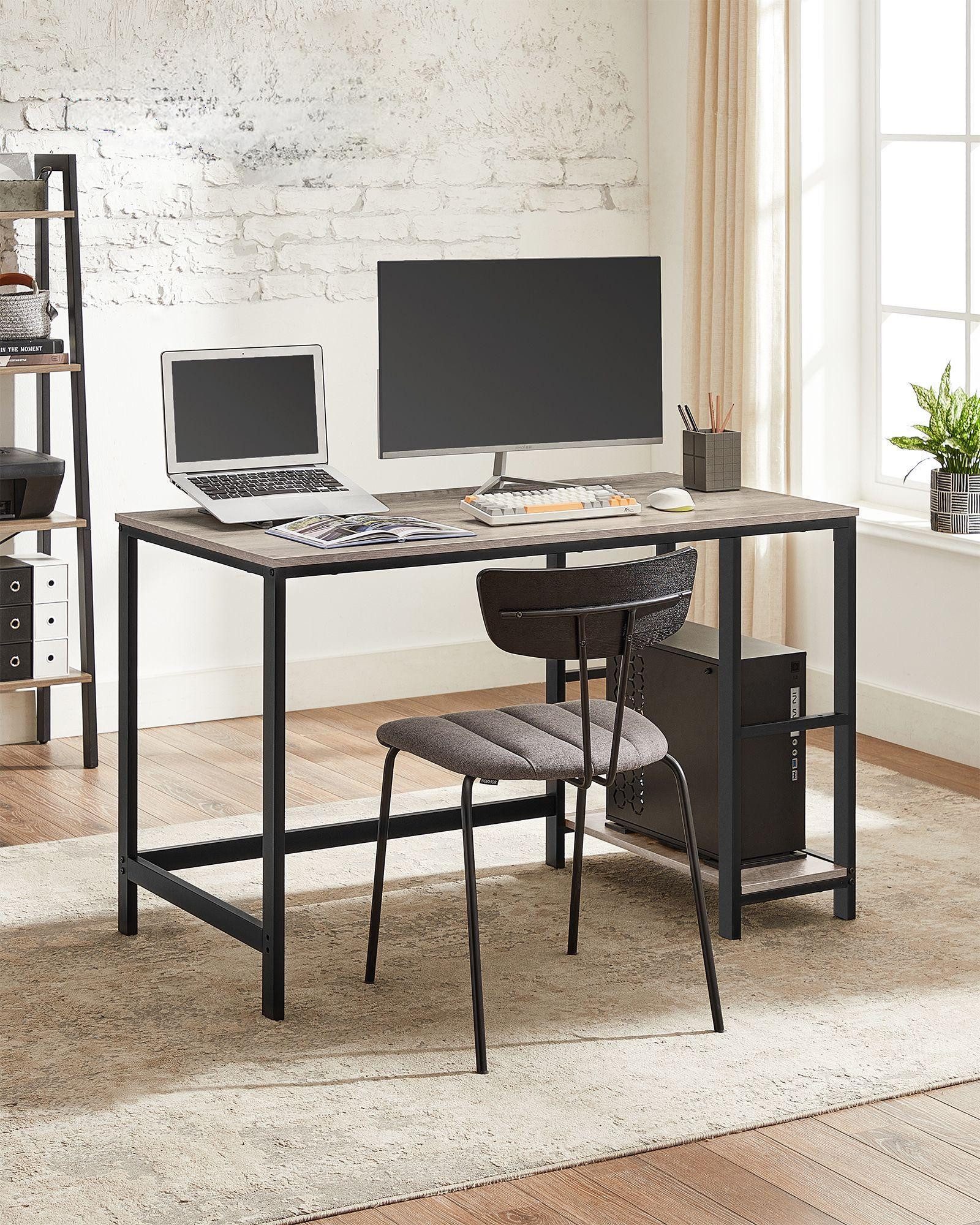 VASAGLE Schreibtisch Computertisch, 120/140cm Bürotisch mit günstig online kaufen