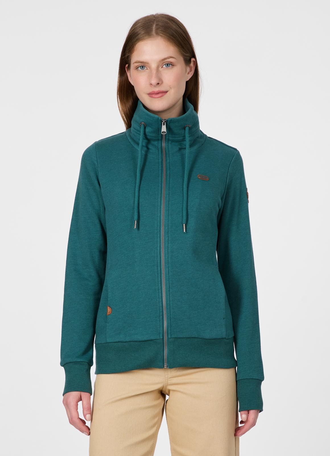 Ragwear Sweatjacke RONETTE A Baumwollmischung mit Marken-Stickerei günstig online kaufen