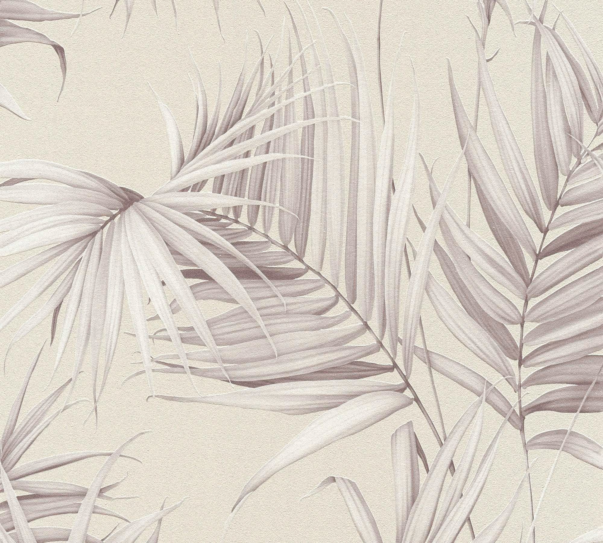 Vliestapete MICHALSKY BY botanisch, Again, tropisch, Designer beige/hellgrau/grau METROPOLIS Dschungeltapete Tapete LIVING Dream