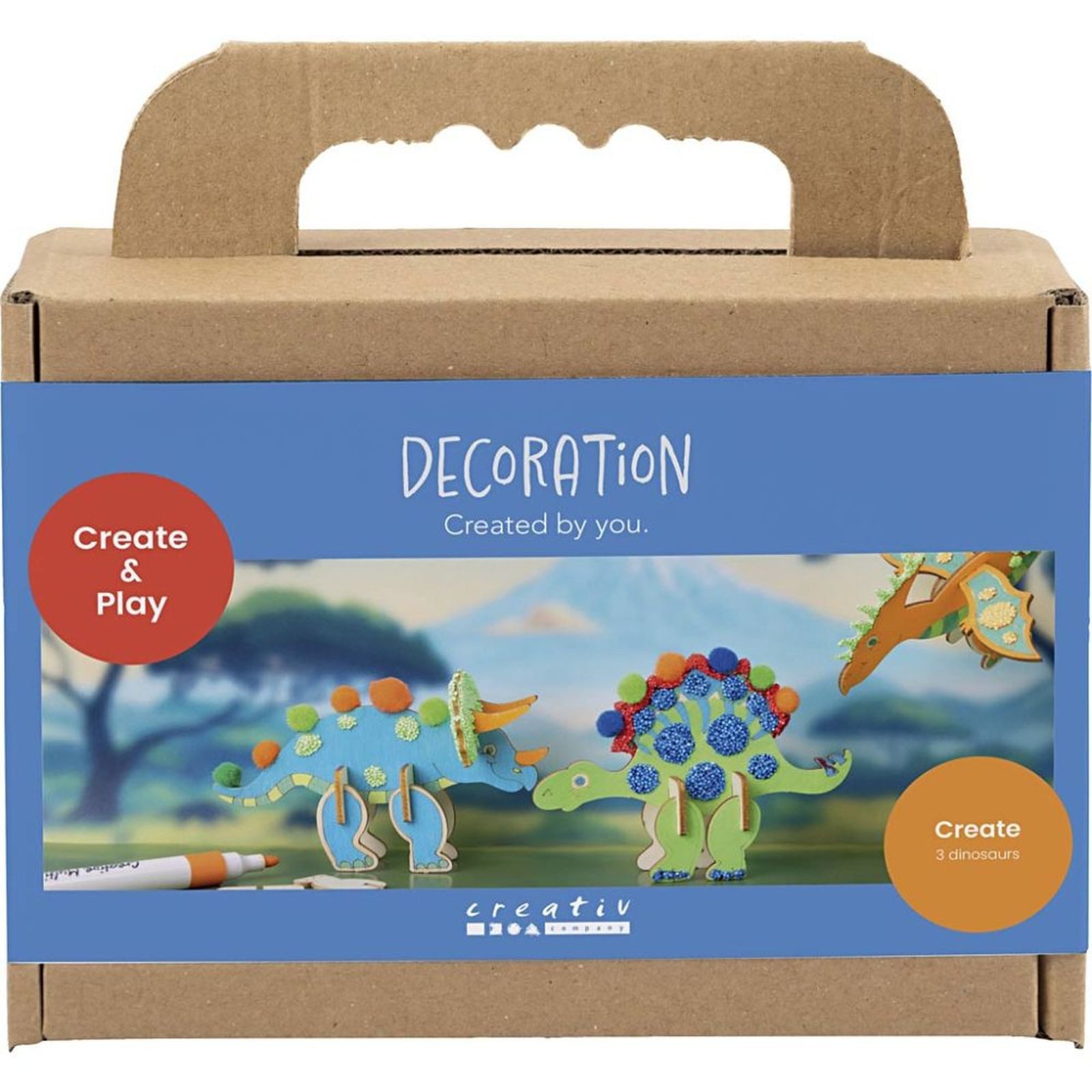 creativ company Kreativset Dekoration - Dinosaurier, (1-tlg)