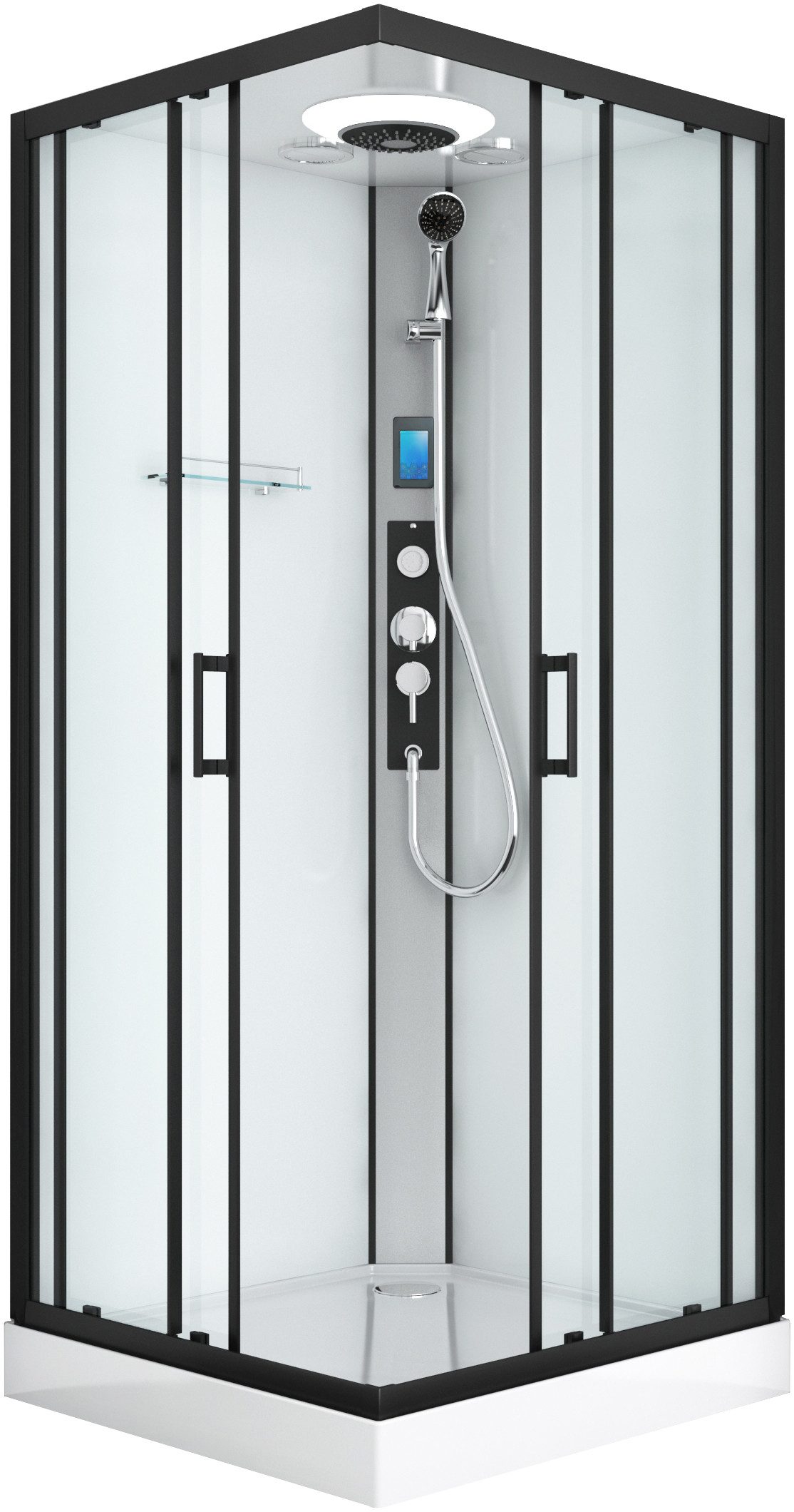 Sanotechnik Komplettdusche MIAMI, BxT: 90x90 cm, Sicherheitsglas, LxBxH: 90x90x215cm