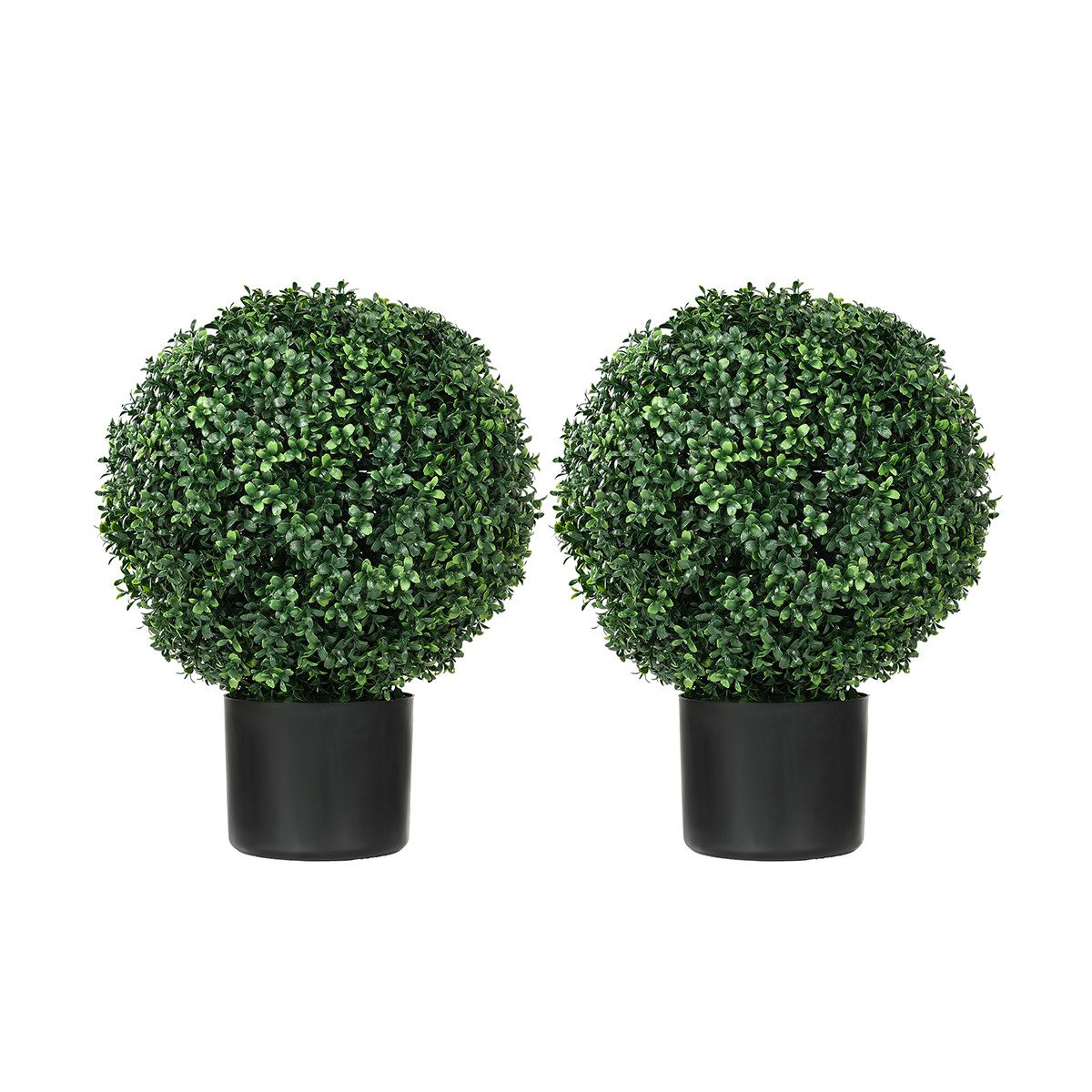 Kunstpflanze 2er-Set Kunstpflanze im Blumentopf Künstlicher Buchsbäume