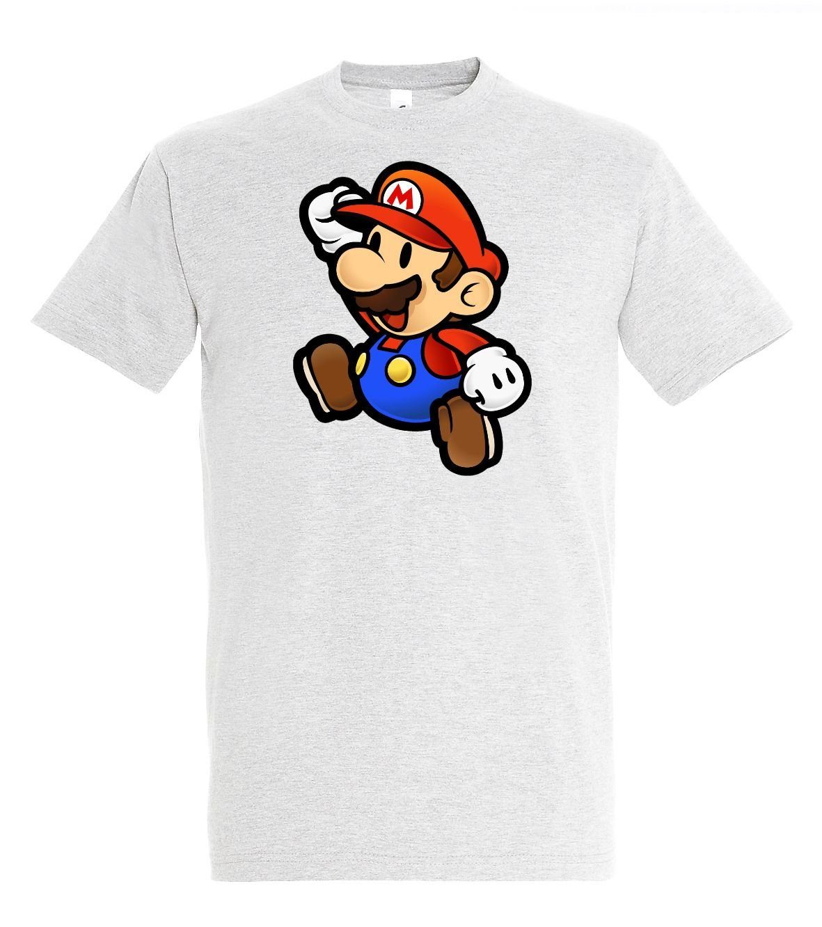 Youth Designz T-Shirt Mario Herren T-Shirt Mit trendigem Frontprint Weiß