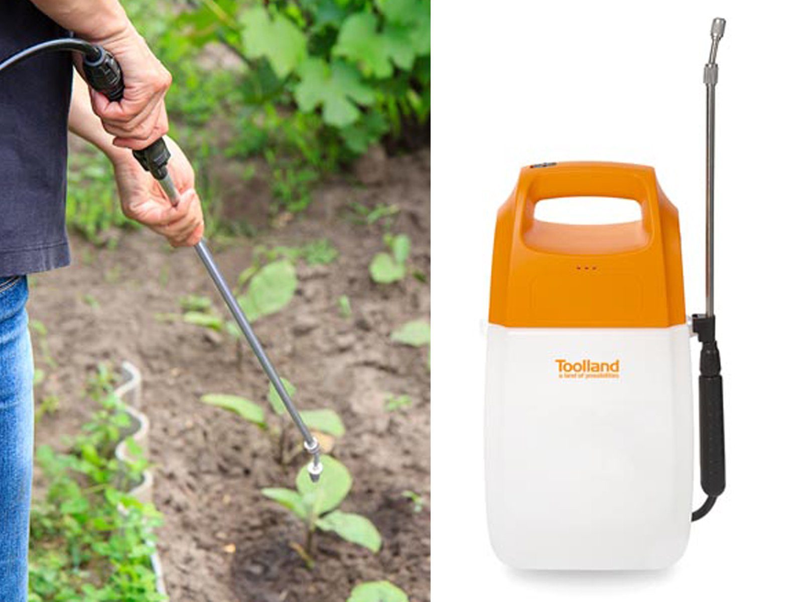 Toolland Akku-Drucksprühgerät, Drucksprüher Garten-Spritze Unkrautspritze P günstig online kaufen