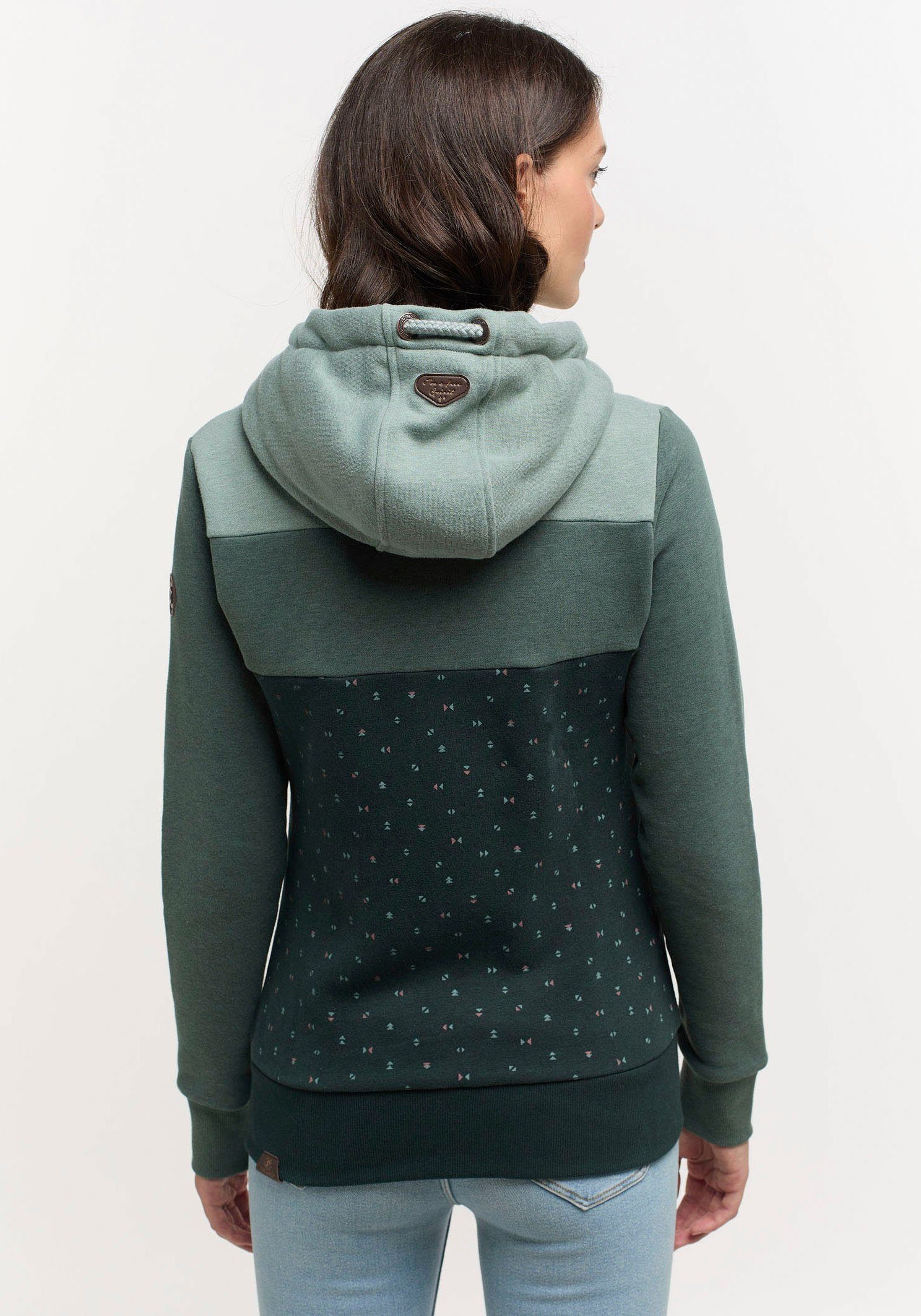 TREGIS Pine Ragwear Green Kapuzensweatjacke ZIP