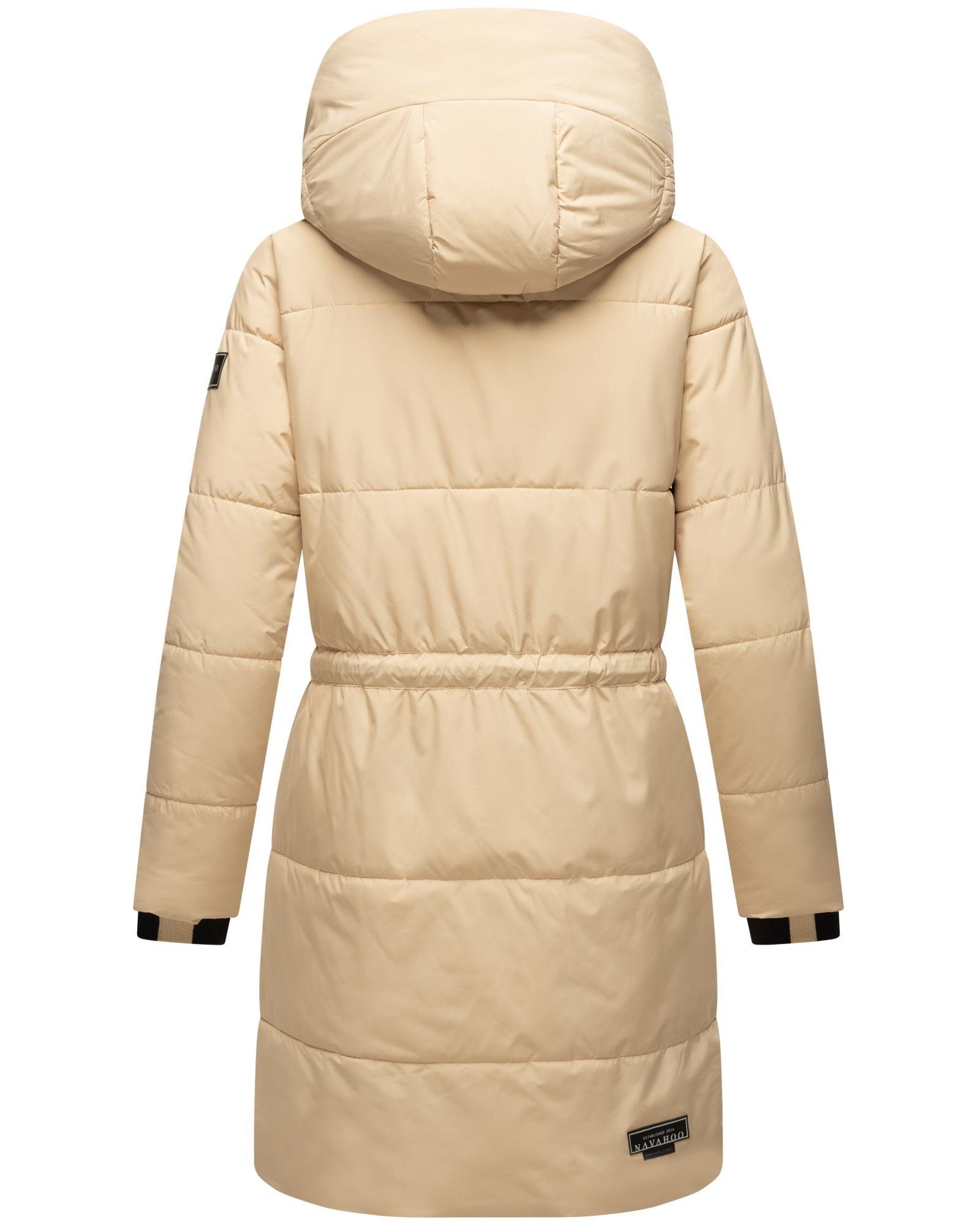 Navahoo Steppmantel Zuckertatze XIV Stylischer Winterparka mit verstellbarer Kapuze