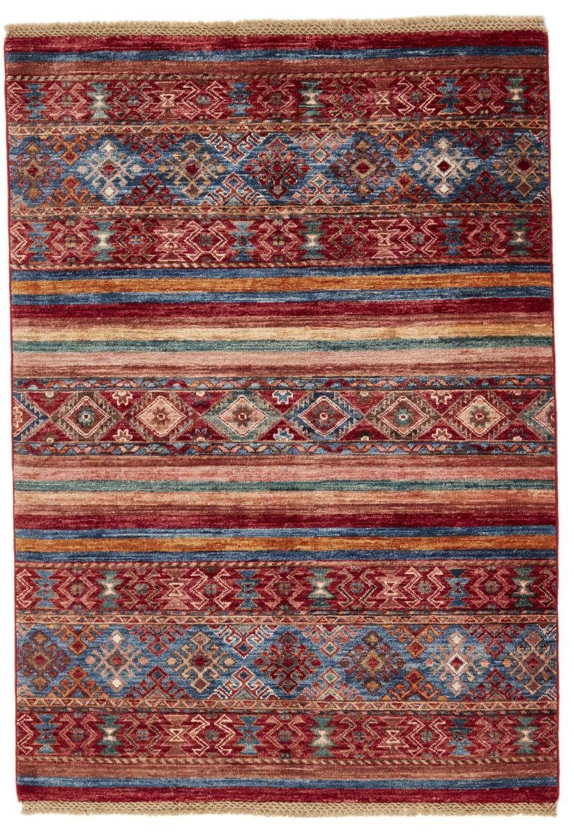 Orientteppich Arijana Shaal 108x150 Handgeknüpfter Orientteppich, Nain Trading, rechteckig, Höhe: 5 mm | Kurzflor-Teppiche