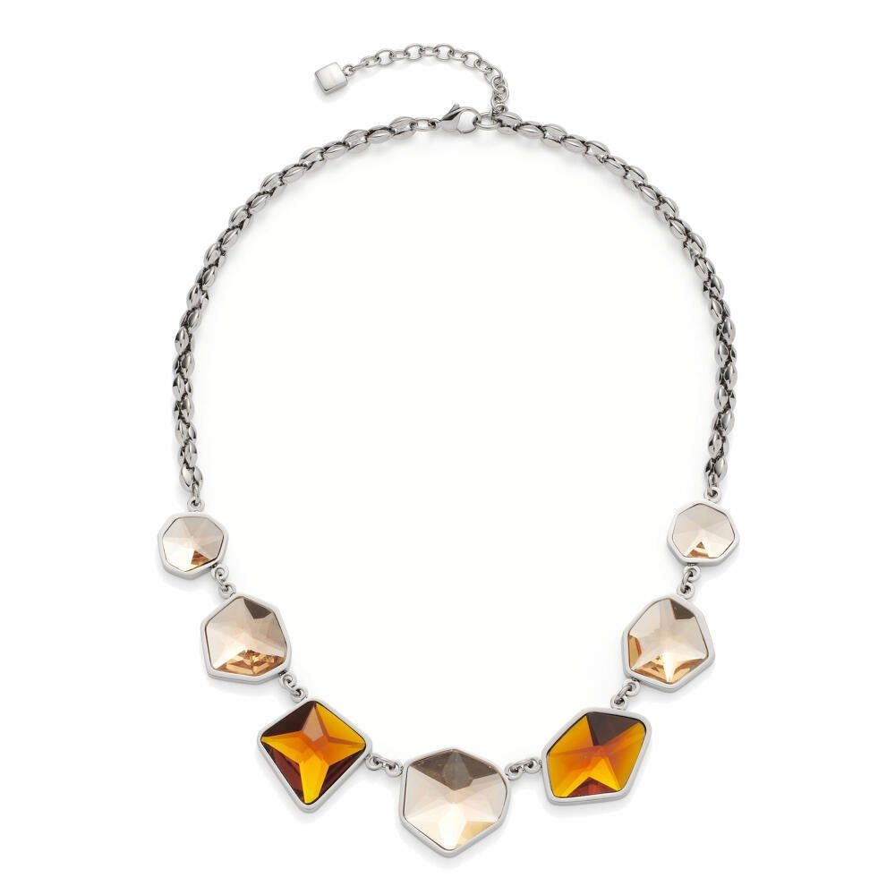 LEONARDO Edelstahlkette Caprina beige|br...
