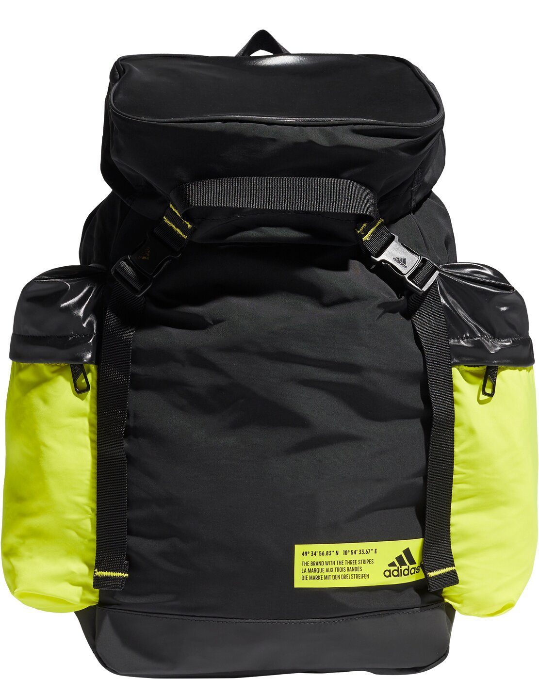 BP Sportswear W Performance adidas adidas Cityrucksack BLACK/ACIYEL FLA ID