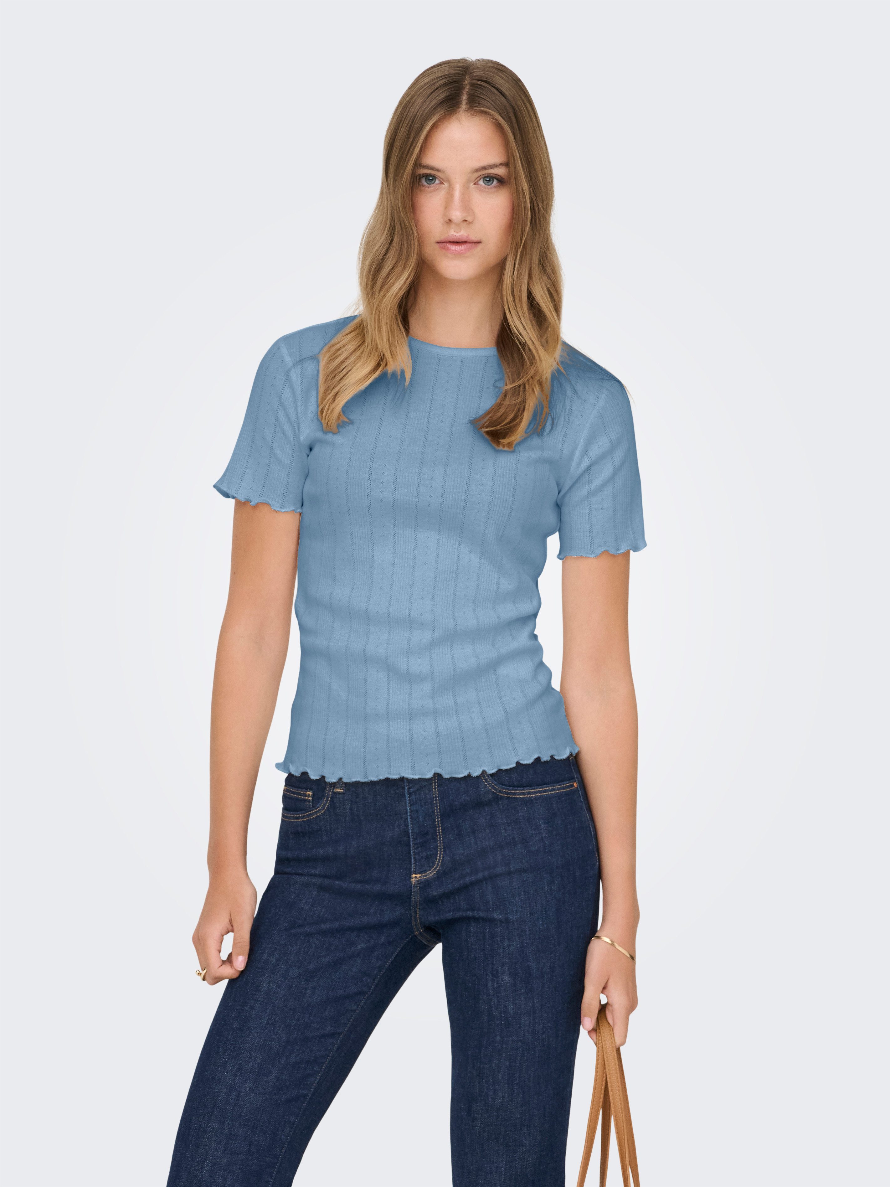 ONLY Kurzarmshirt ONLTENNA O-NECK S/S TOP JRS NOOS günstig online kaufen