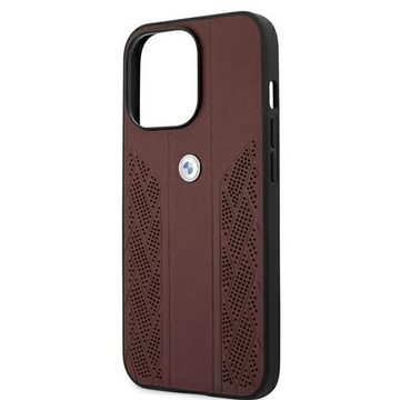 BMW Smartphone-Hülle BMW Curve Perforate Serie Apple iPhone 13 Pro Hardcase Hülle Cover Rot