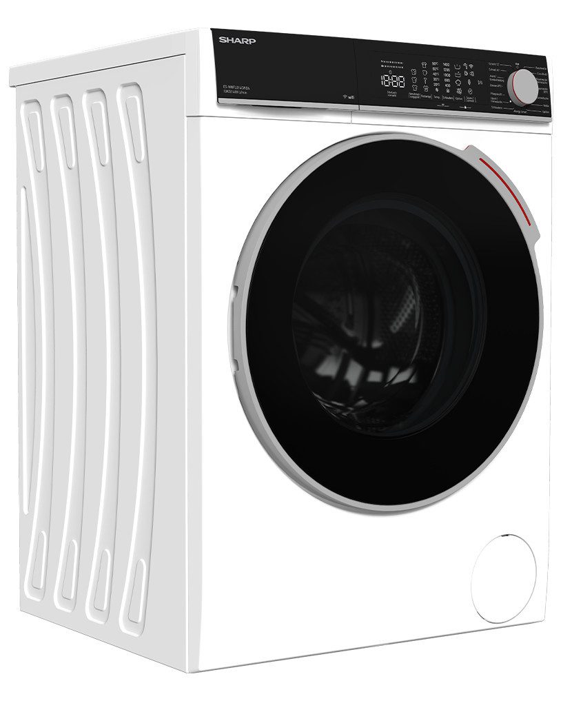 Sharp Waschmaschine ES-WNFL014CWDA-DE, 10 kg, 1400 U/min, WiFi, AquaStop, AllergySmart, Steam