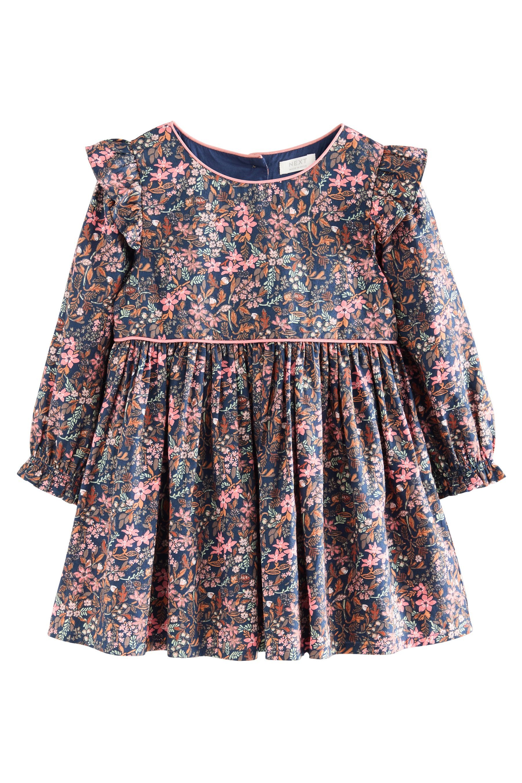 Next Blusenkleid Langärmeliges Kleid mit Rüschen günstig online kaufen
