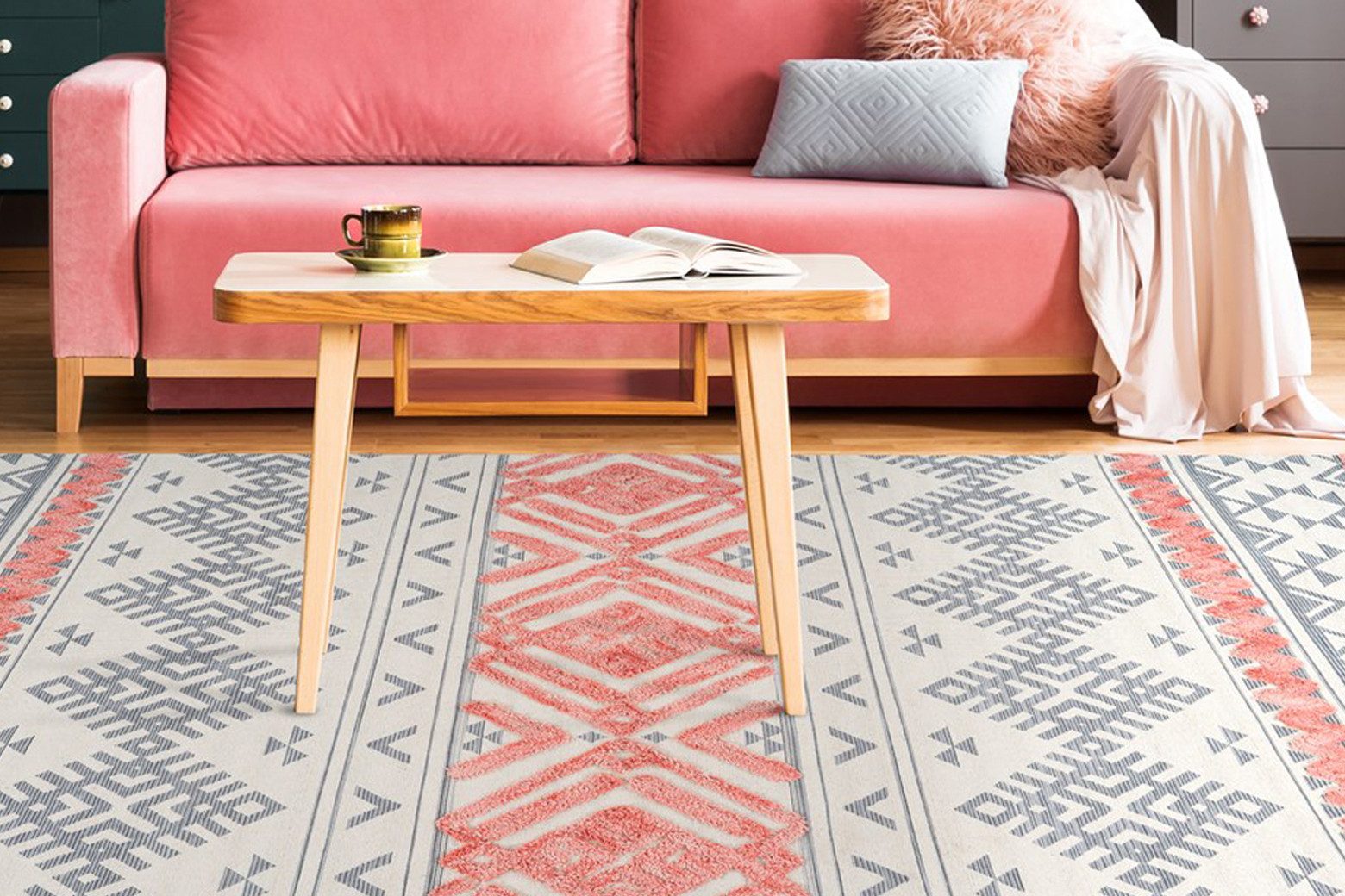 Arte Espina Teppich Ethnie 200, rechteckig, Höhe: 10 mm, 3D-Design, Kurzflorteppich, Ethno-Design