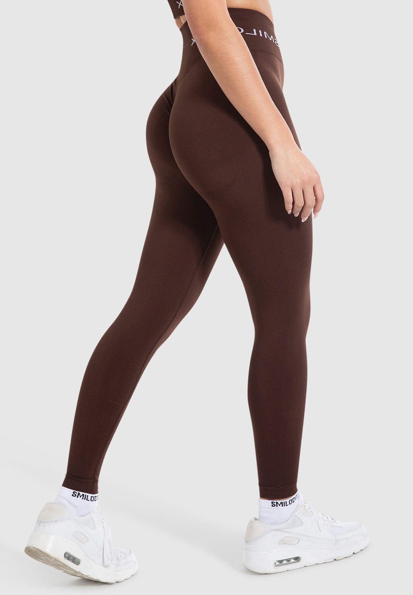 Smilodox Leggings Azura, Push Up Booy Fitnessleggings mit Schriftzug Sport günstig online kaufen