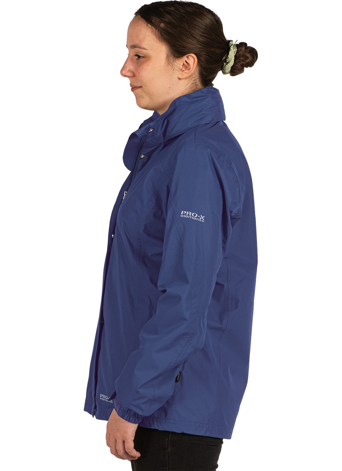 PRO-X ELEMENTS Funktionsjacke CARRIE wasserdicht, atmungsaktiv, im Packsack verstaubar, große Größen Wasserdicht Atmungsaktiv Leicht Im Packsack verstaubar Große Größen