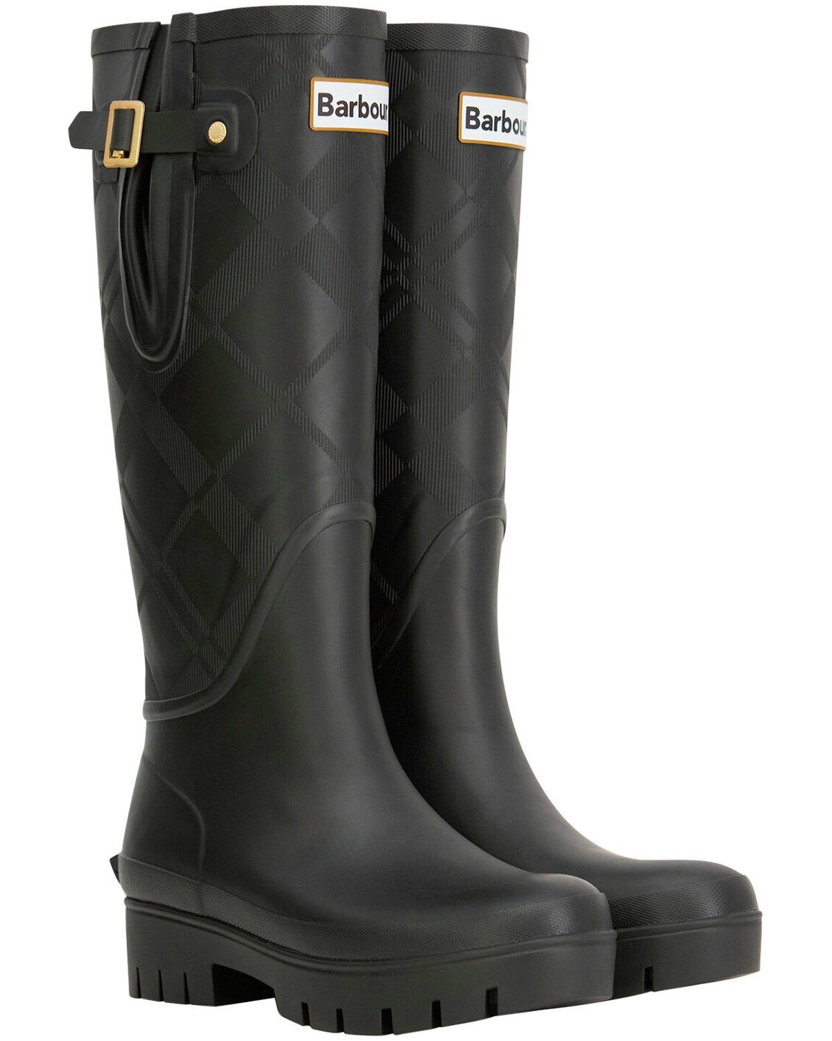 Barbour Gummistiefel Leighton Tartan Tall Welly Gummistiefel Tartan