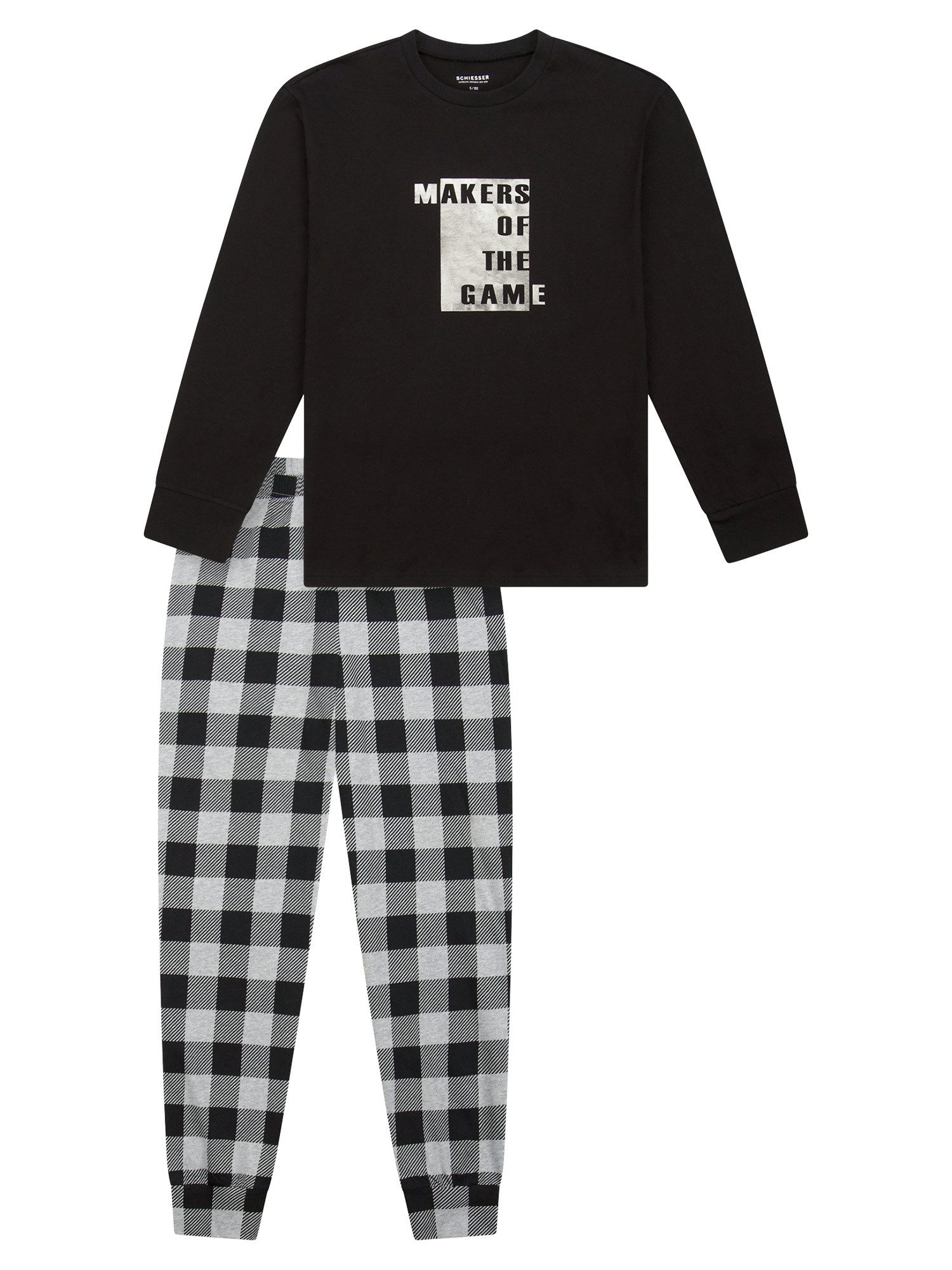Schiesser Pyjama Nightwear (2 tlg) schlafanzug schlafmode bequem