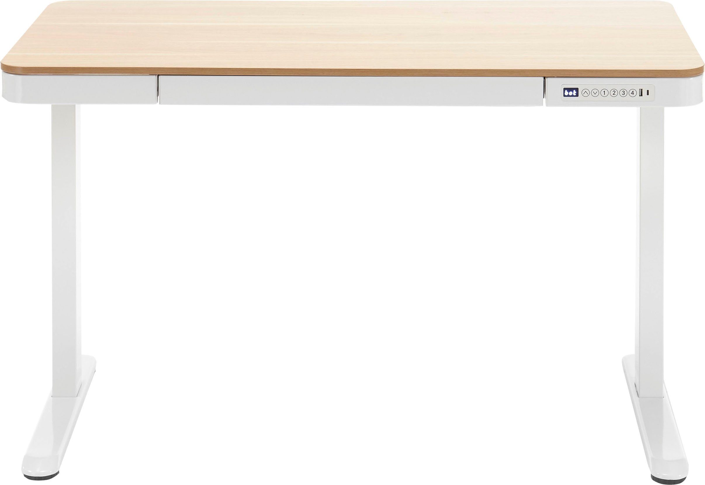 Braun elektrisch höhenverstellbar 72-122 cm | Braun 120 MCA Schreibtisch Barco, furniture von Breite cm,