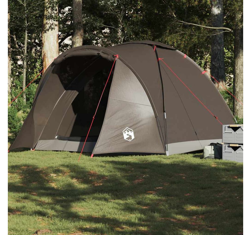 furnicato Angelzelt Campingzelt 310x226x153 cm Braun, Wetterfestes Outdoor-Zelt mit abnehmbarem Regendach und Tasche