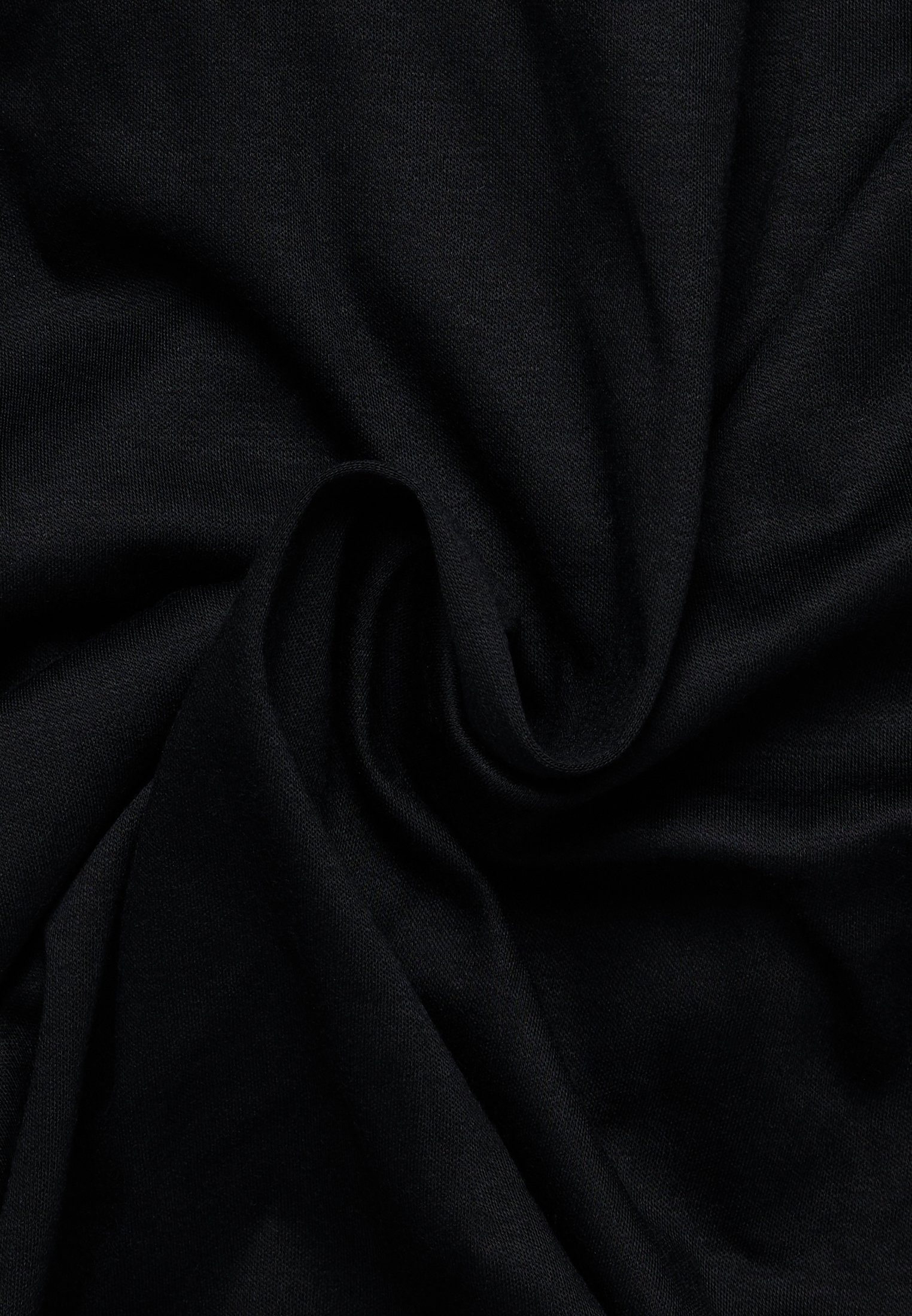 SLIM Eterna schwarz FIT Langarmhemd
