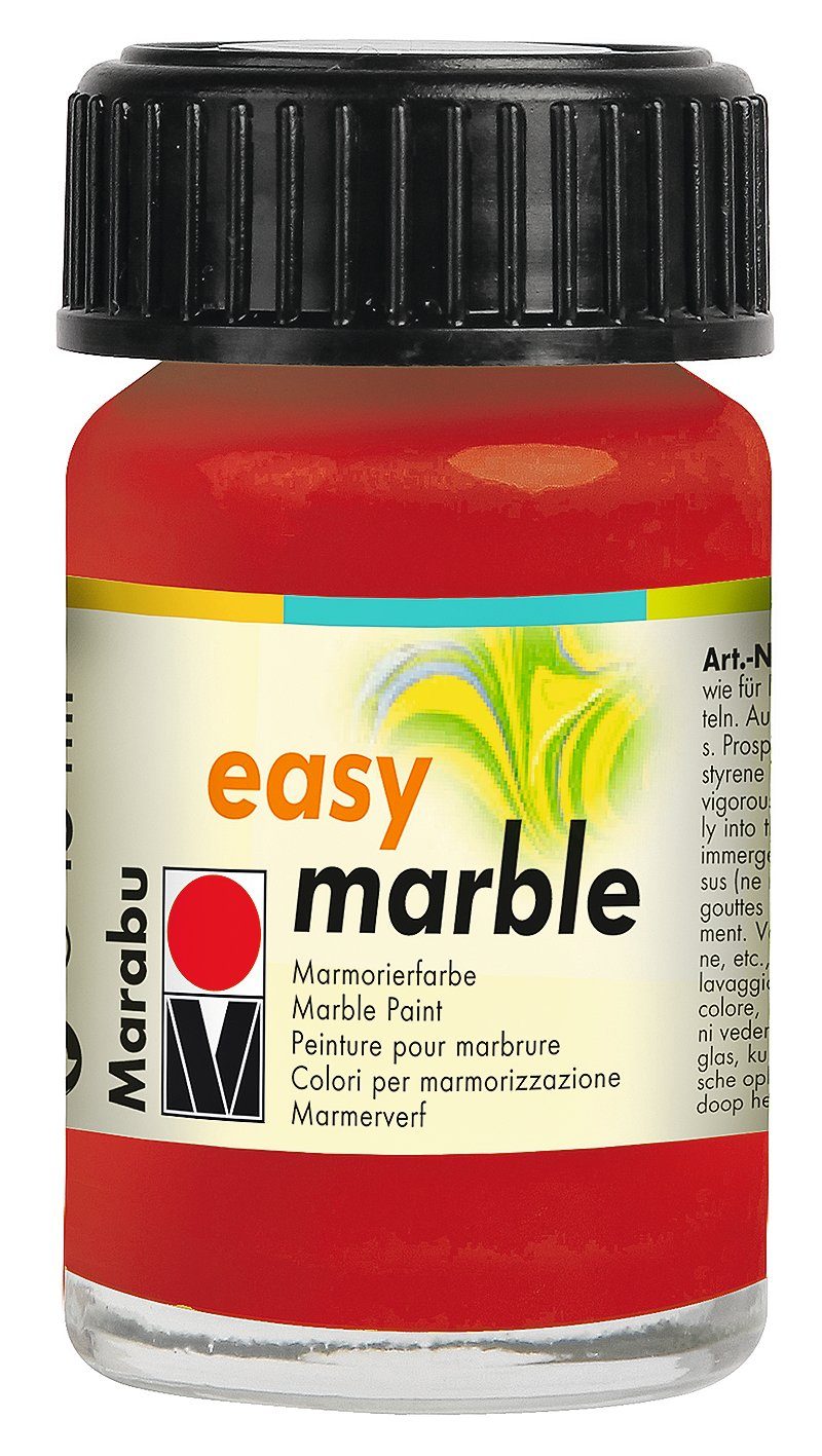 Marabu Bastelfarbe Easy Marble, 15 ml Rubinrot
