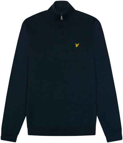 Lyle & Scott Stehkragenpullover mit Logostickerei auf der Brust