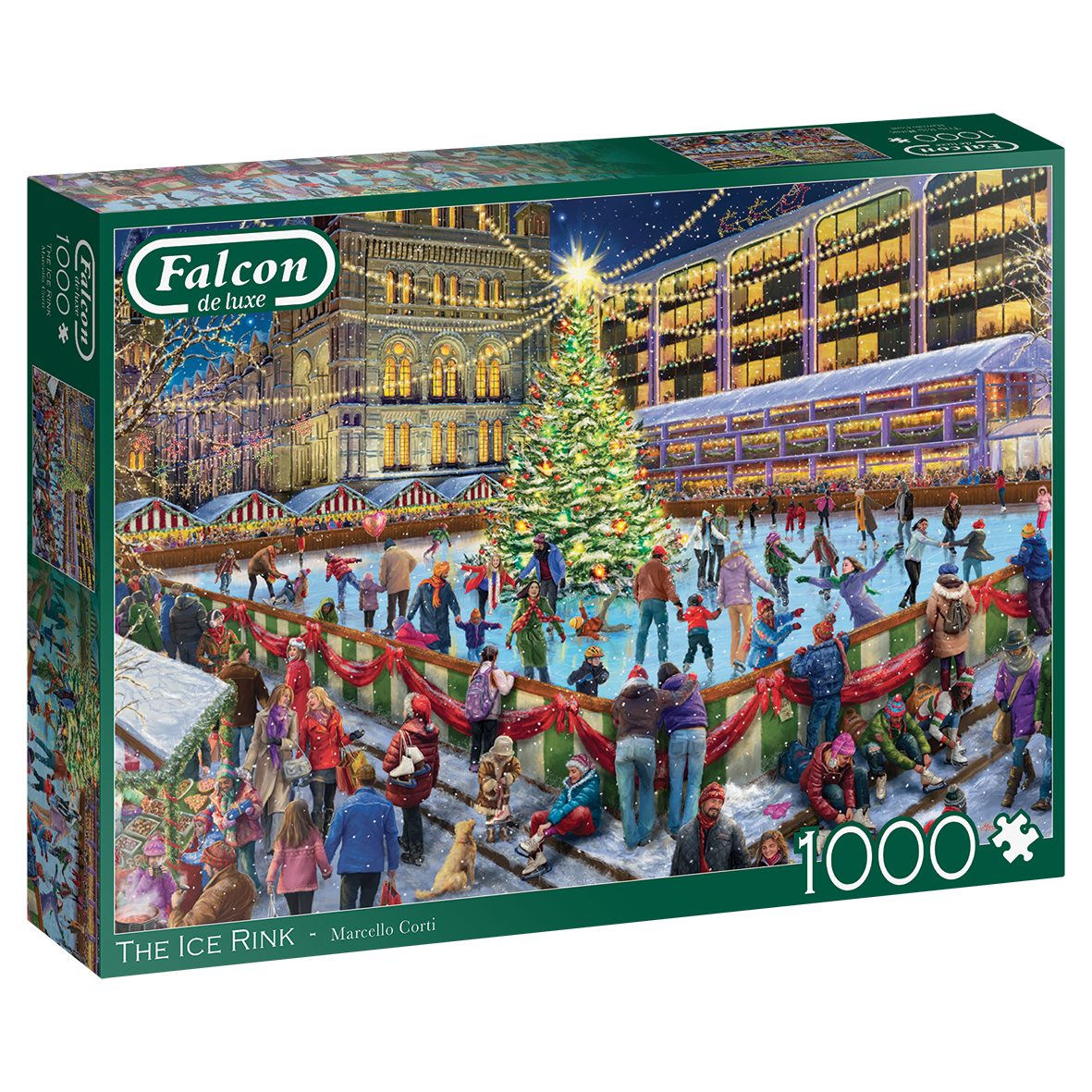 Puzzle Falcon 11342 Marcello Corti Die Eisbahn 1000 Teile Puzzle