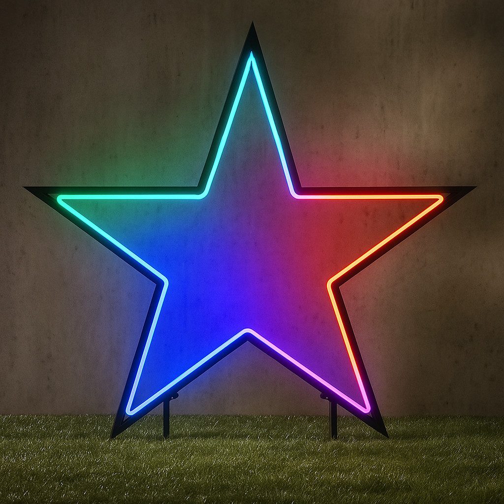 edelman LED Stern Luca Lighting Gartenstecker Neon, LED fest integriert günstig online kaufen