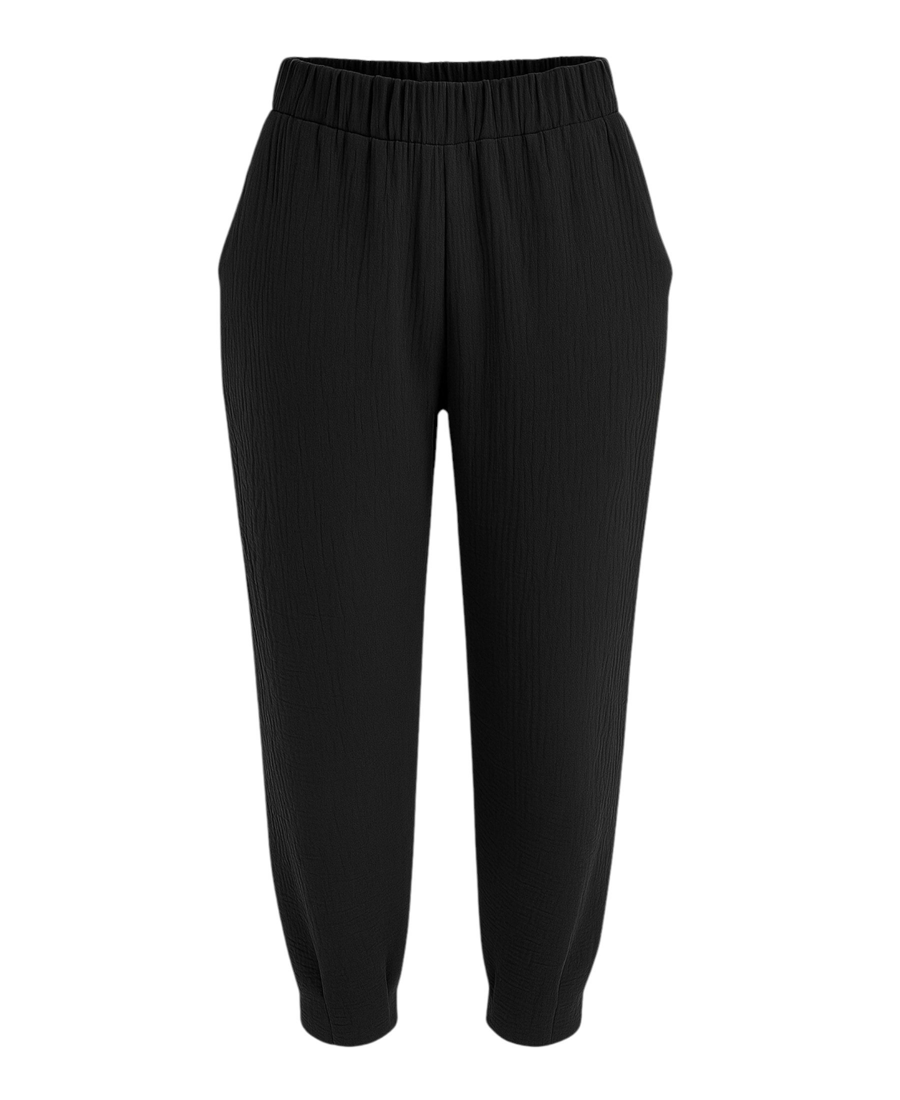 fashionshowcase Stoffhose Damen Musselin Stoffhose 100% günstig online kaufen