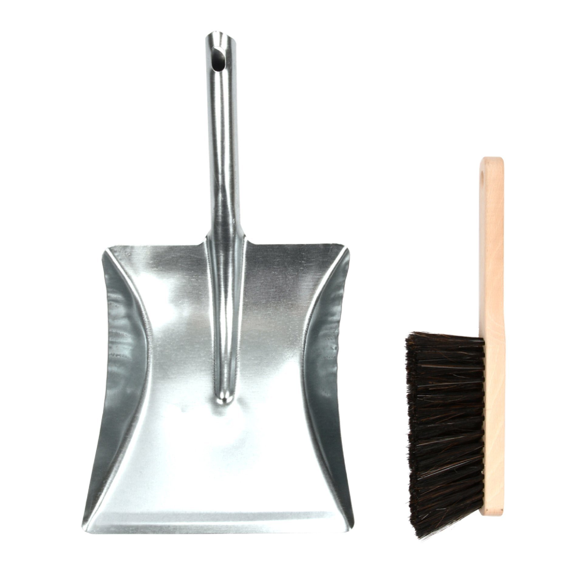 Kehrgarnitur Esschert Design Kehr Blech Hand Feger Besen Garten Zink Garnitur Schaufel Set