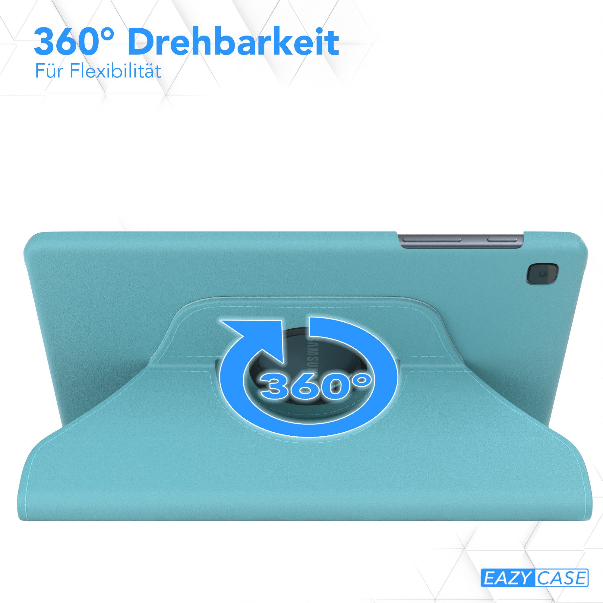 EAZY CASE Tablet-Hülle Rotation Case für Samsung Galaxy Tab A7 Lite 8,7 Zoll, Schutzasche für Tablets Flipcase Hülle Kratzschutz Displayschutz Blau
