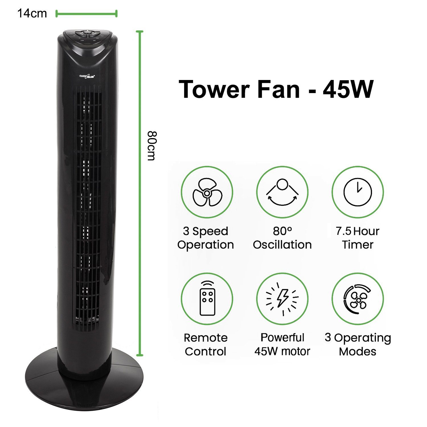 GreenBlue Turmventilator GB645, 45W - 4 günstig online kaufen