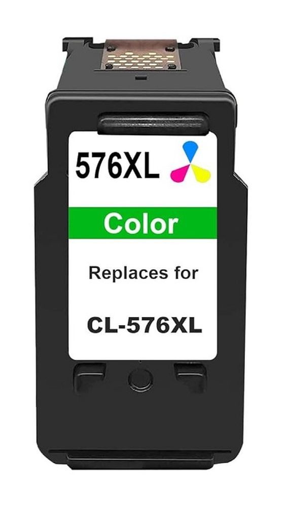 inkpro XL Druckerpatrone kompatibel mit Canon CL-576 XL Color, Tintenpatrone (für Canon Pixma TR4750i, TR4751i, TR4755i, TR4756i, TS3550i, TS3551i, TS3750i, TS3751i, TS3752i, XXL Füllmenge: 15 ml (3 x 5 ml)