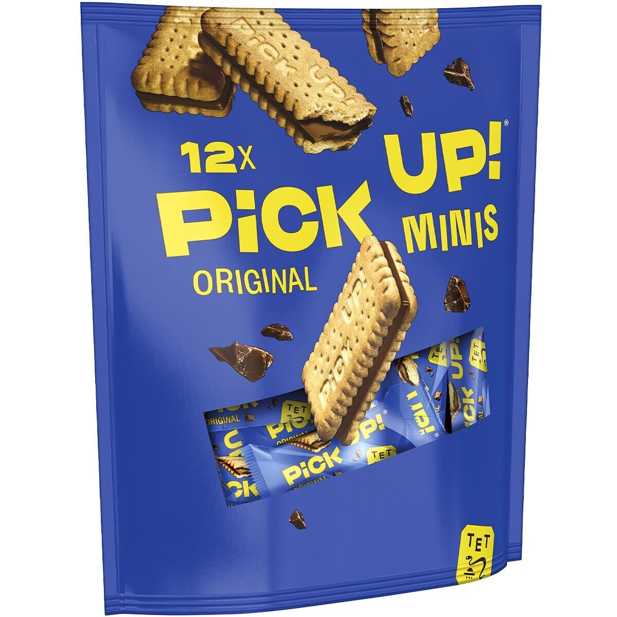 PICK UP! Kekse PiCK UP! minis Choco, 12er Pack Mini-Doppelkeks-Riege