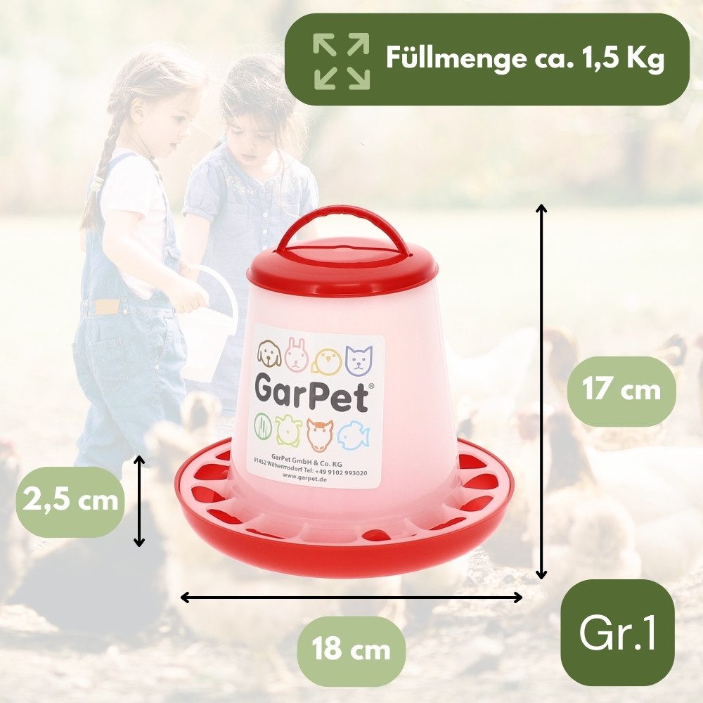 Futterspender Futterautomat Hühner Geflügel Futterspender Futtertrog Trog