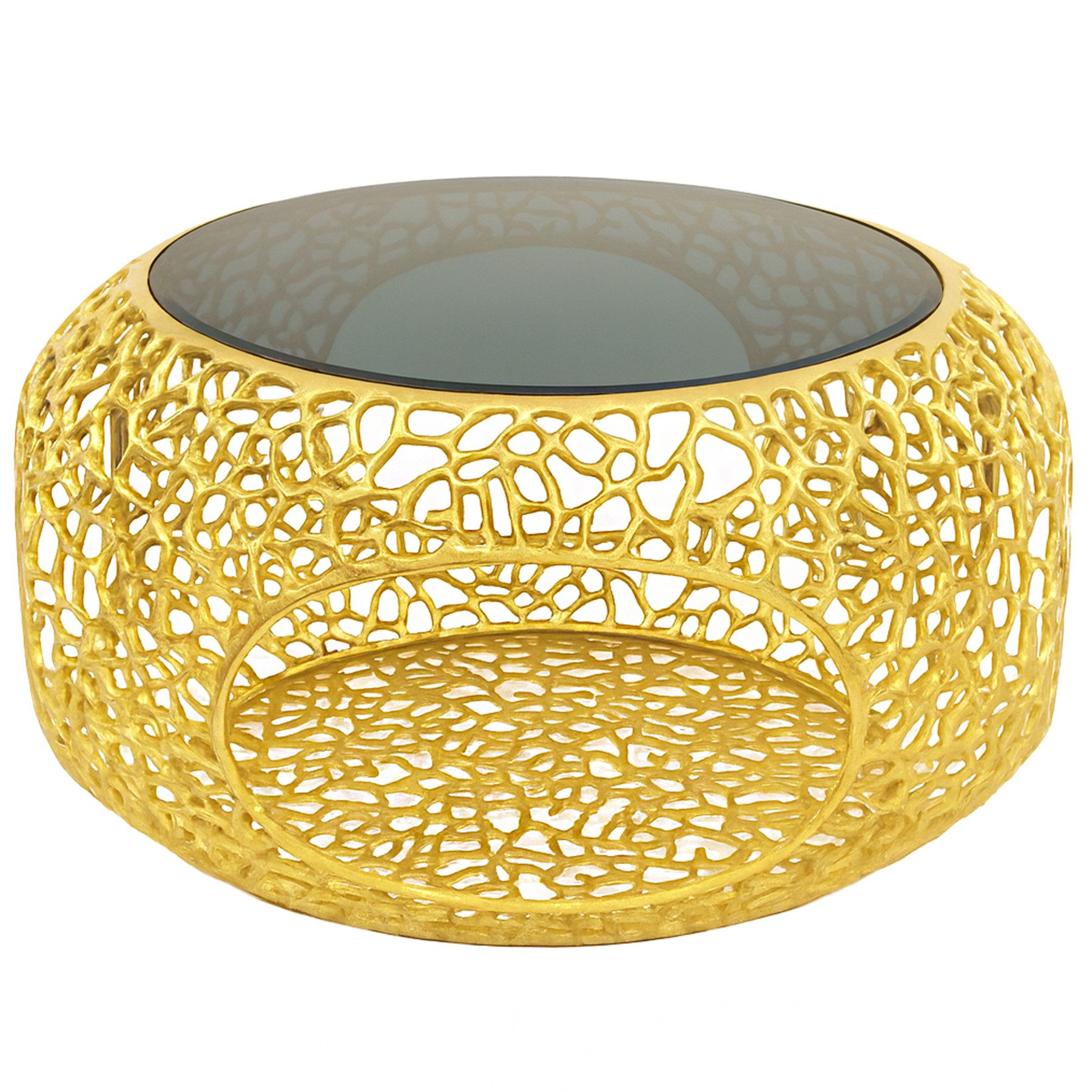 riess-ambiente Couchtisch SPIN Ø75cm gold / günstig online kaufen