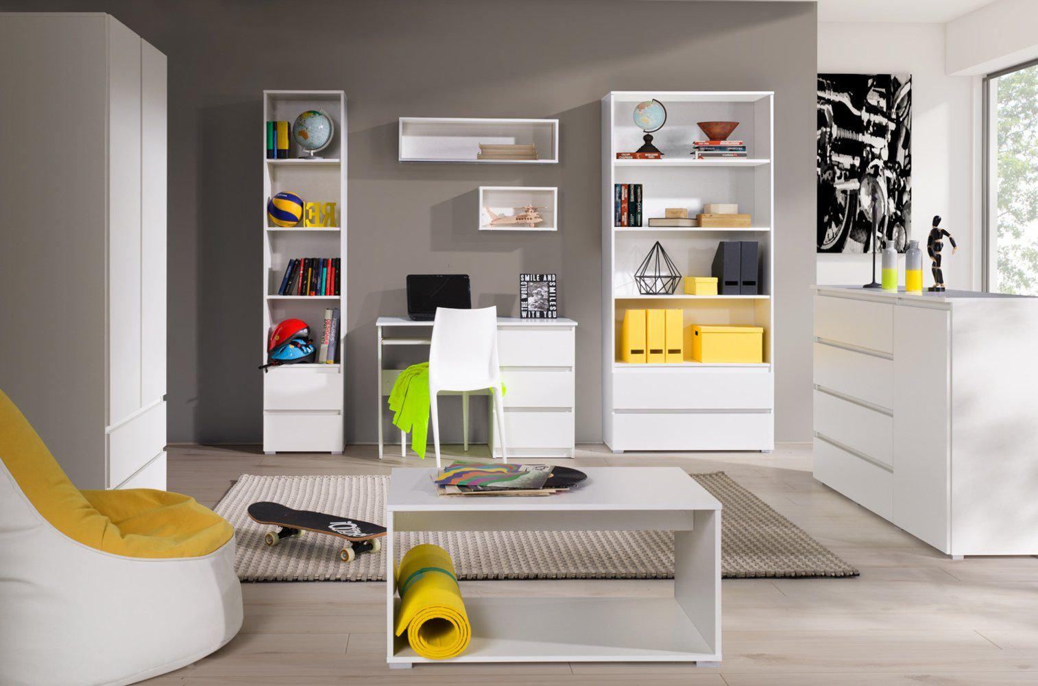 MOEBLO Kleiderschrank MOON M02 (mit 2 günstig online kaufen