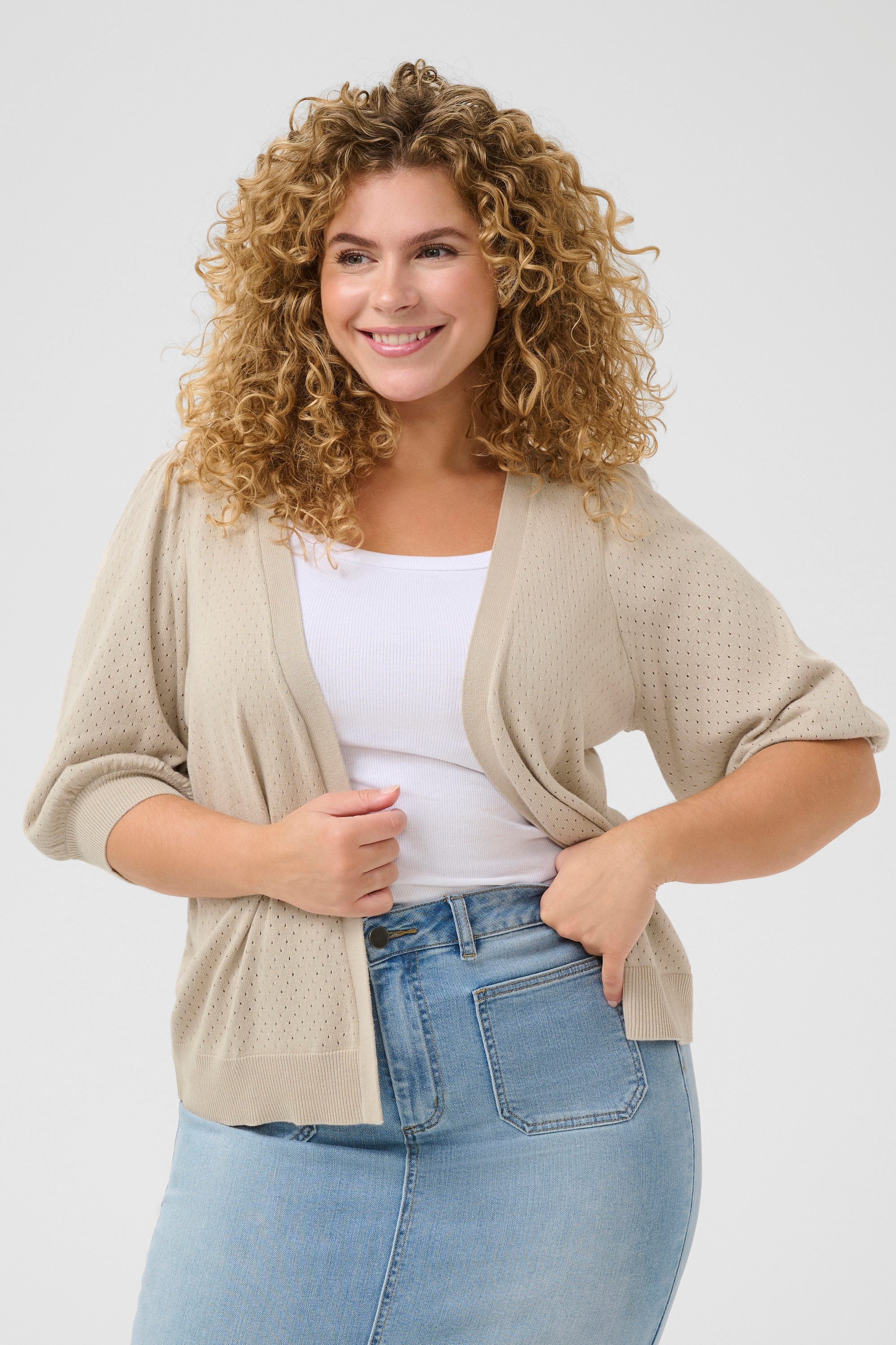 KAFFE Curve Cardigan Strickjacke KCdalina Große Größen
