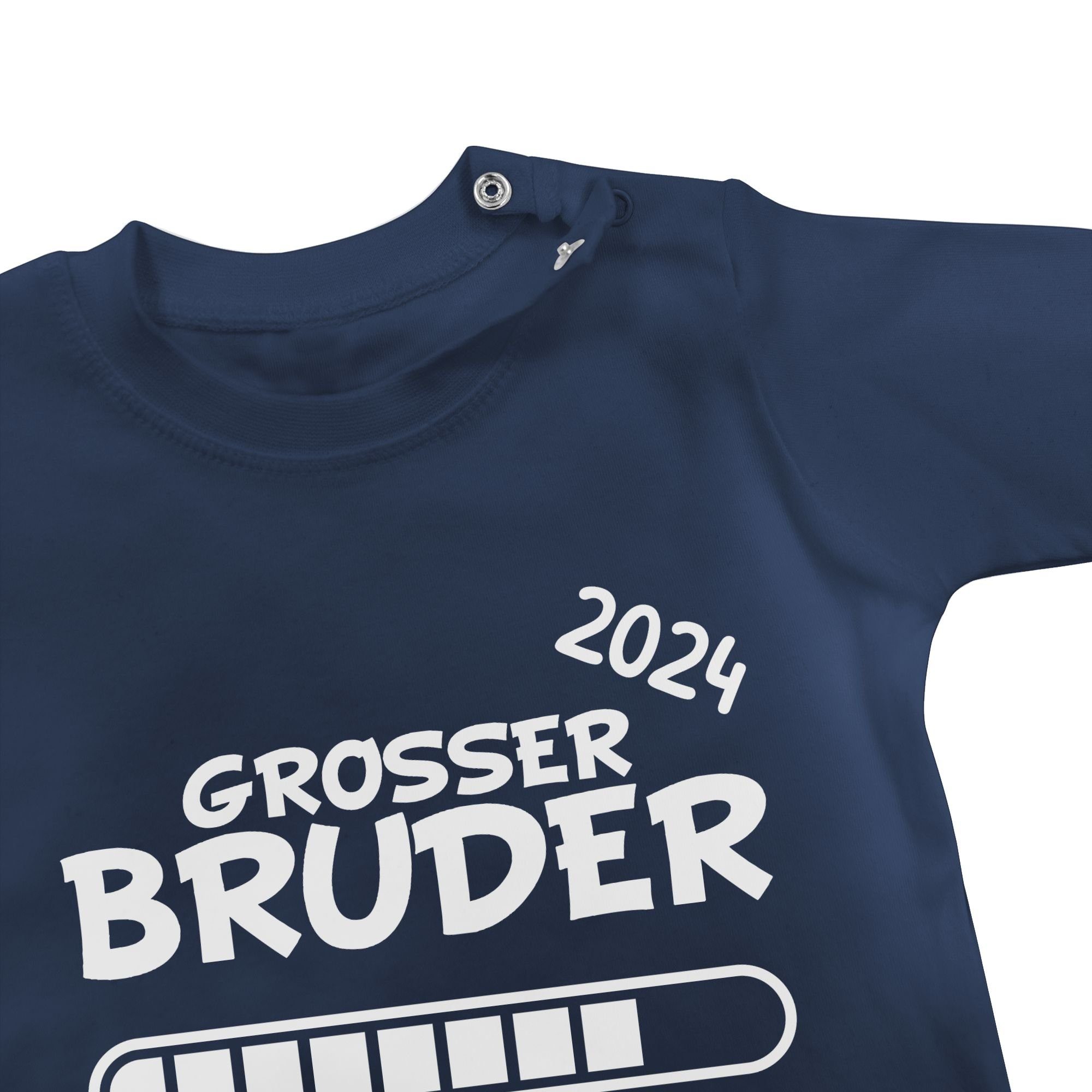 Großer Bruder Blau T-Shirt Großer 1 Bruder Shirtracer loading Navy 2024