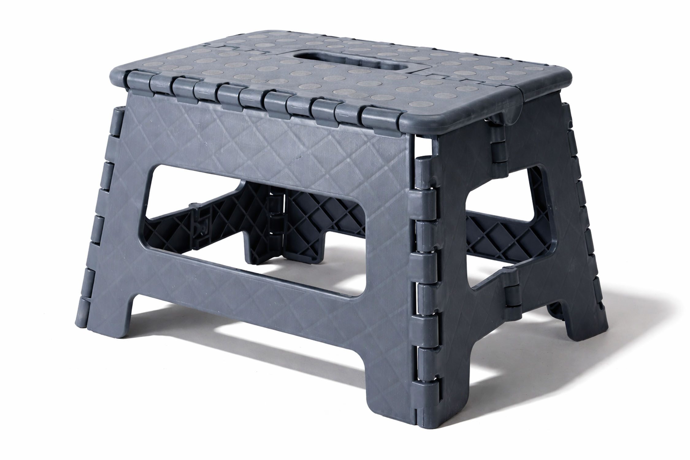 Mojawo Fußhocker Klapptritt Klapphocker Trittstufe Falthocker Anthrazit max 150 Kg