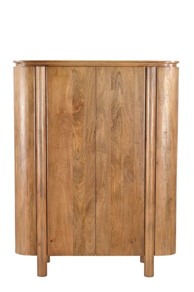 Livingfurn Highboard Das Highboard Salano Braun 43x115x150cm