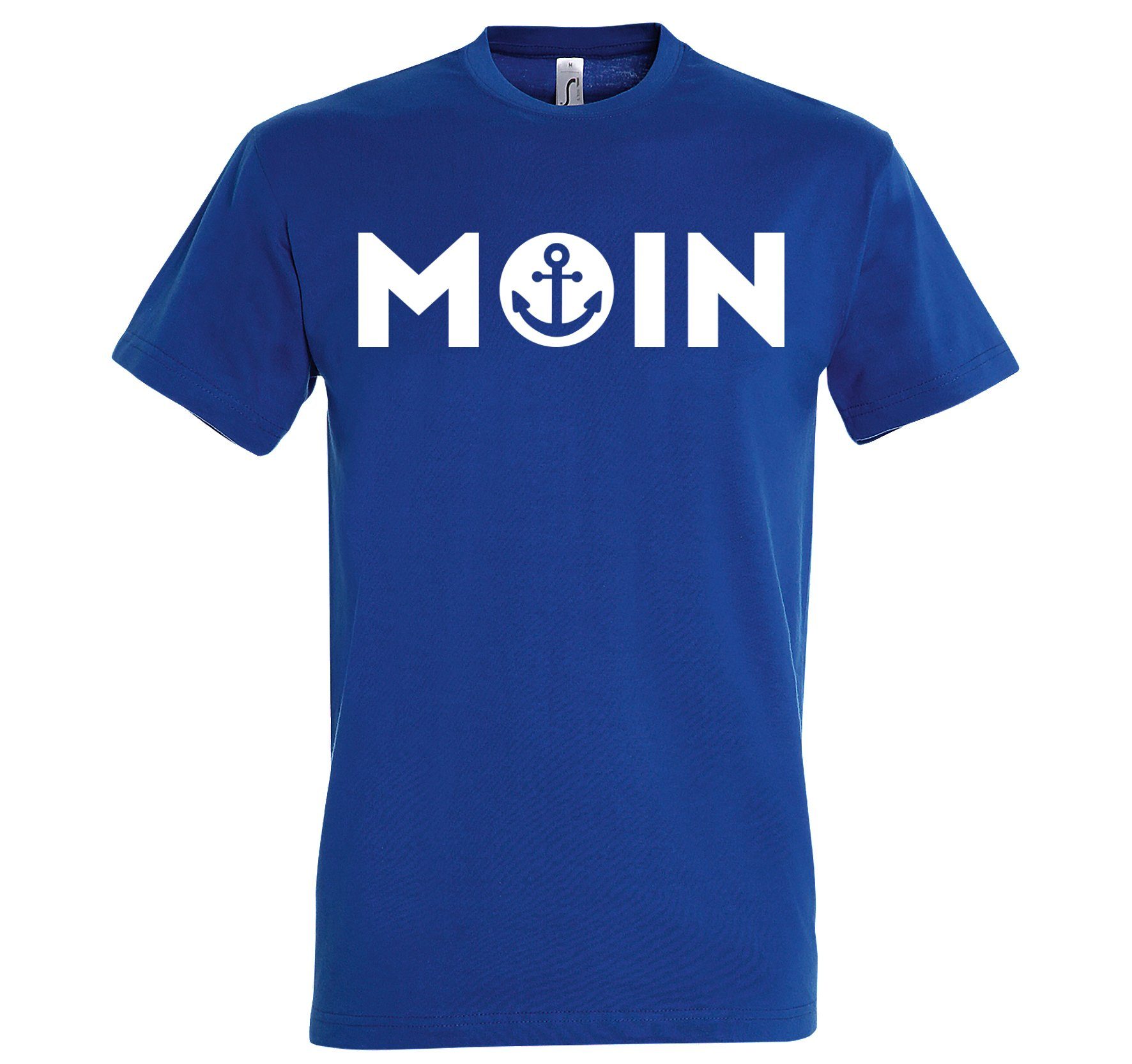 Youth Designz Print-Shirt Moin Logo Herren T-Shirt Anker Spruch mit modischem Aufdruck Royalblau