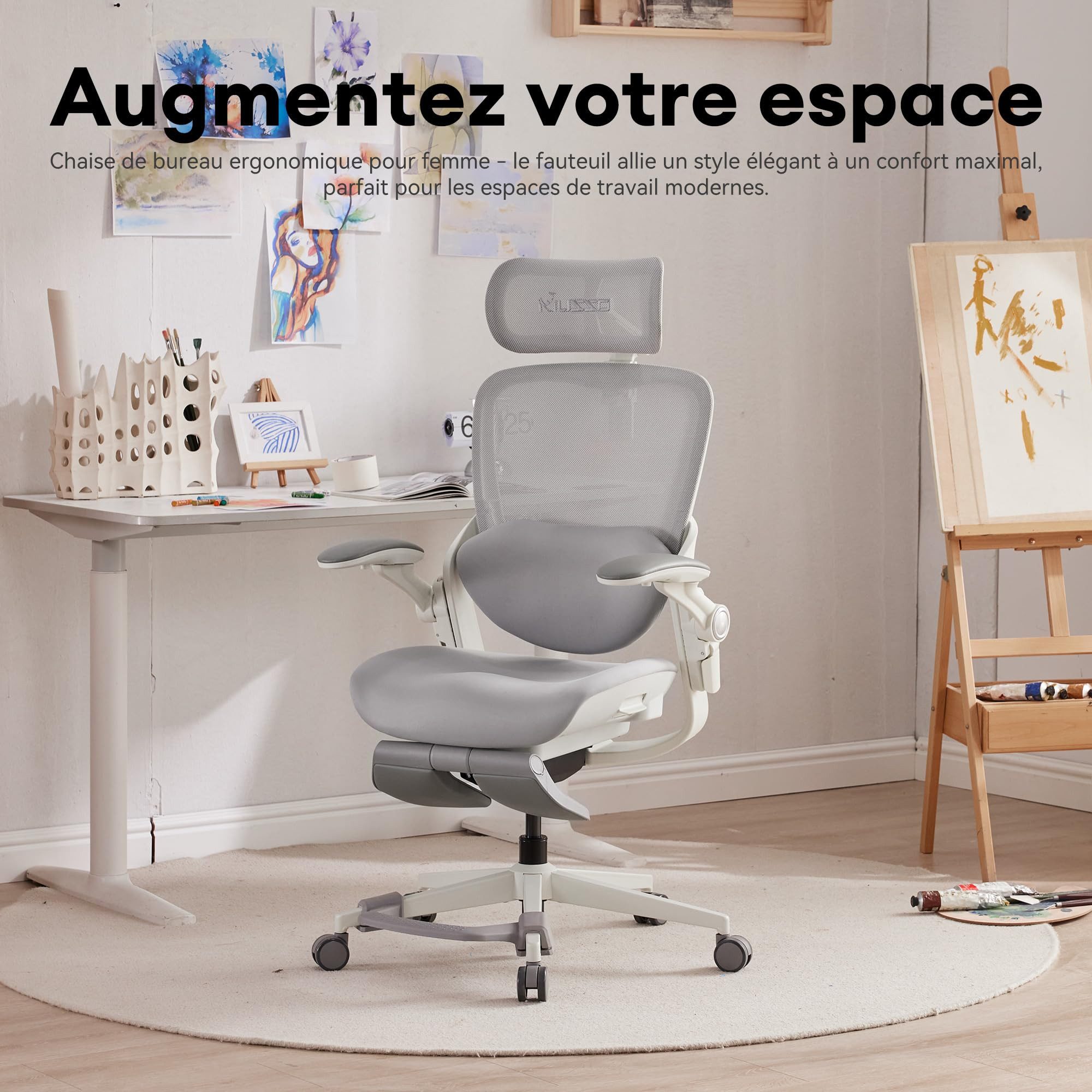 Musso Bürostuhl 135° Neigung, 3D-Lendenstütze, 4D-Kopfstütze & Fußstütze (1 günstig online kaufen