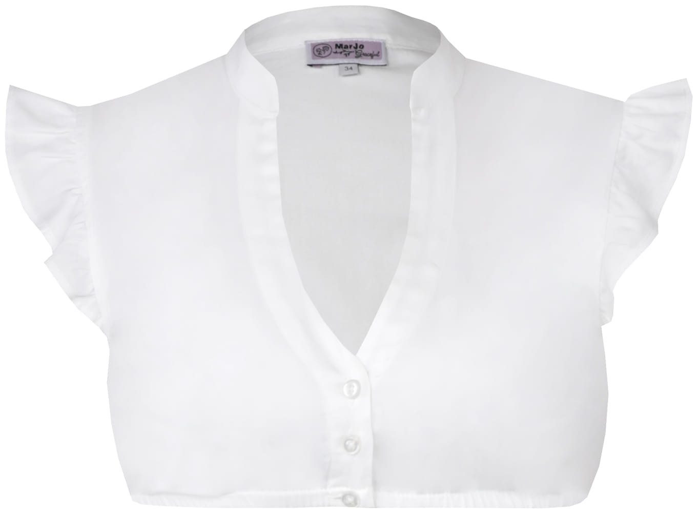 MarJo Dirndlbluse Dirndlbluse - KIENBERG - offweiß, weiß