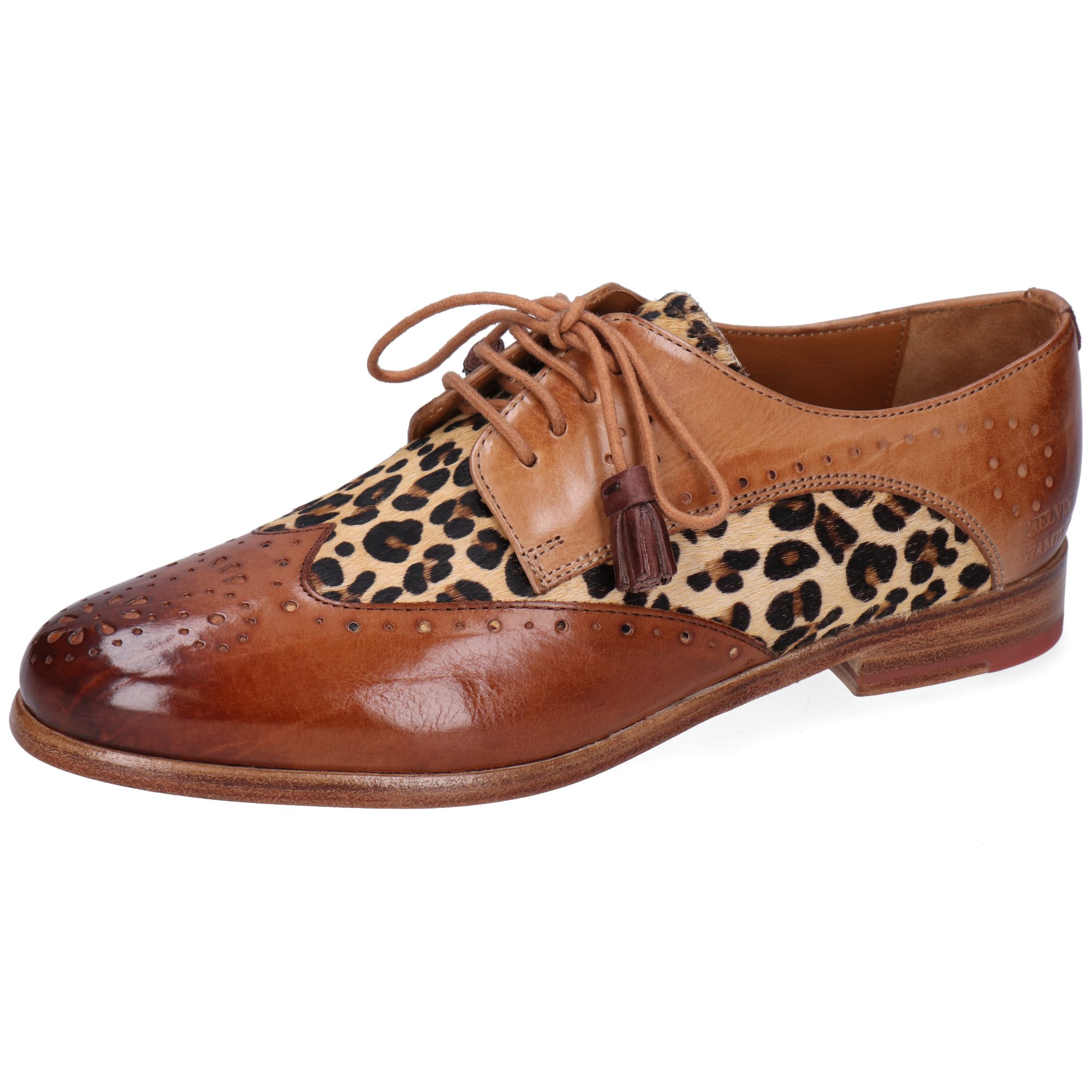 Selina 41 Leder-Derby Schuhe für Damen Schnürschuh