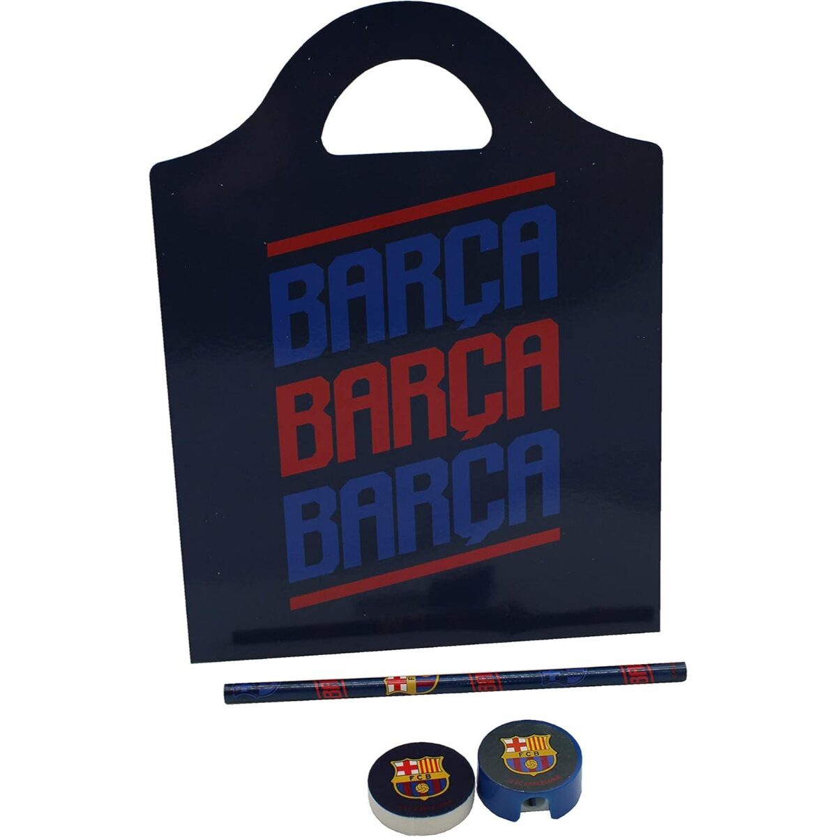 FC Barcelona Kreativset FC Barcelona Schreibset mit Malbuch, Stiften und Aufklebern