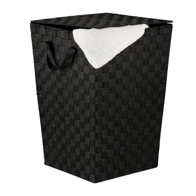 Wäschekorb “1 x Wäschekorb mit Deckel schwarz”
