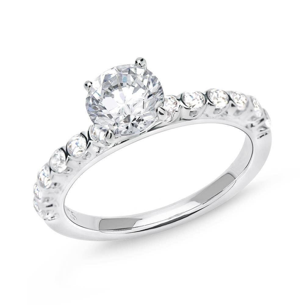 JEWLIX Verlobungsring Verlobungsring 925er Silber Zirkonia VR0125